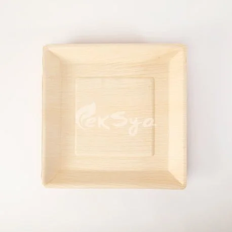 ekSya Square Regular Plate 10 inches (Pack of 25)