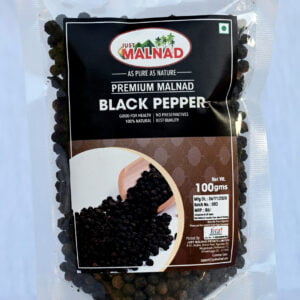 Premium Malnad Black Pepper - 100 g (100% Natural, No Preservatives)