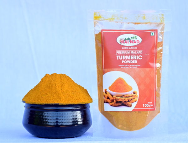 Malnad Turmeric Powder - 100 g (No Preservatives, 100% Natural) - Image 2