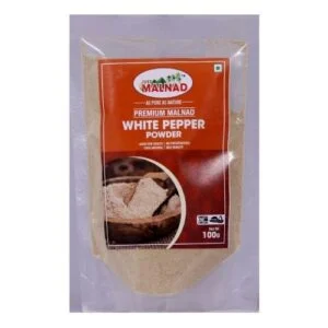 Malnad White Pepper Powder - 100 g (No Preservatives, 100% Natural) | From Malnad Flavors