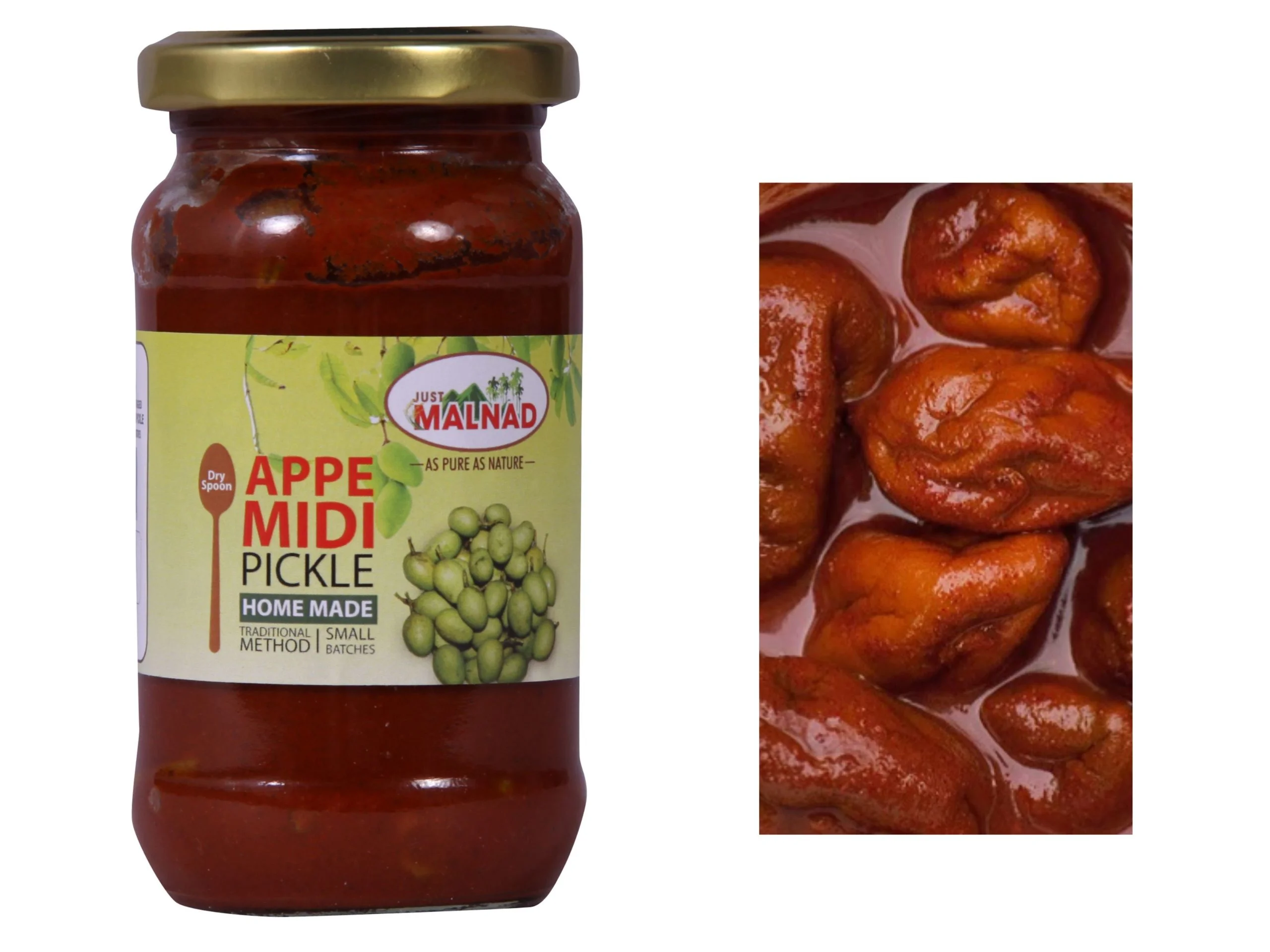 Malnad Appe Midi Mango Pickle - 200 g (100% Natural, No Preservatives, No Oil) Pack Of 2 - Image 4