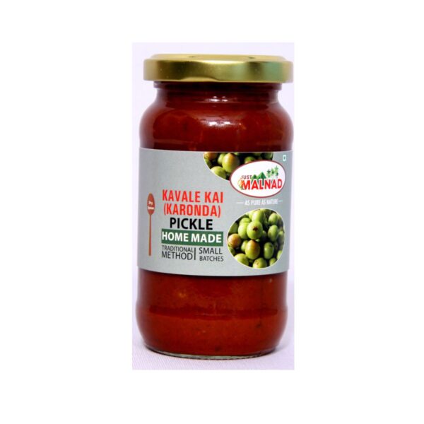 Malnad Kavale Kai (Karonda) Pickle | Tender Kavale Kai Pickle | Product from Just Malnad | 100% Pure & Natural | Glass Jar | 200gm