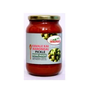 Malnad Kavale Kai (Karonda) Pickle | Tender Kavale Kai Pickle | Product from Just Malnad | 100% Pure & Natural | Glass Jar | 500gm