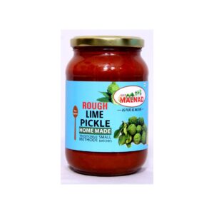 Malnad Rough Lime Pickle | Tender Rough Lime Pickle | Product from Just Malnad | 100% Pure & Natural | Glass Jar | 500gm