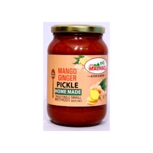 Malnad Mango Ginger Pickle | Tender Mango Ginger Pickle | Product from Just Malnad | 100% Pure & Natural | Glass Jar | 500gm