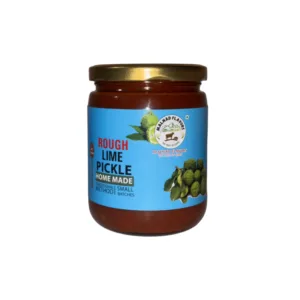 Malnad Rough Lime Pickle | Tender Rough Lime Pickle | Product from Malnad Flavors | 100% Pure & Natural | Glass Jar | 500gm