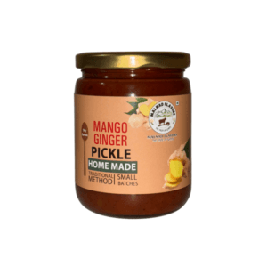 Malnad Mango Ginger Pickle | Tender Mango Ginger Pickle | Product from Malnad Flavors | 100% Pure & Natural | Glass Jar | 500gm