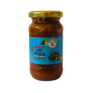 Malnad Rough Lime Pickle | Tender Rough Lime Pickle | Product from Just Malnad | 100% Pure & Natural | Glass Jar | 200gm