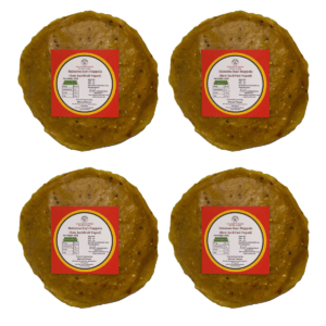 MALNAD RAW JACKFRUIT PAPAD (HALASINA HAPPALA) | 100% PURE & NATURAL | PACK OF 4