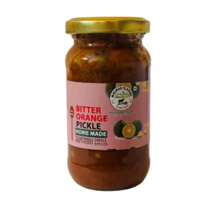 Malnad Bitter Orange Pickle | Tender Bitter Orange Pickle | 100% Pure & Natural | Glass Jar | 200gm