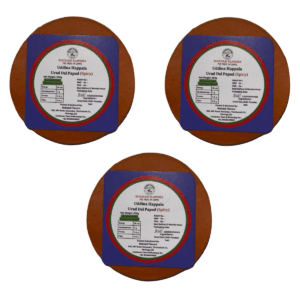 MALNAD URAD-DAL PAPAD SPICY | FROM JUST MALNAD | 100% PURE & NATURAL | PACK OF 3